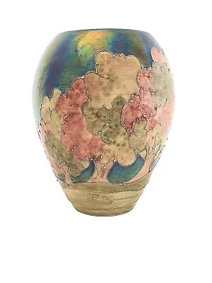 Buy Lise B Moorcroft, Rare Lustre Landscape Vase, Handmade  Year 2002.  • 245£