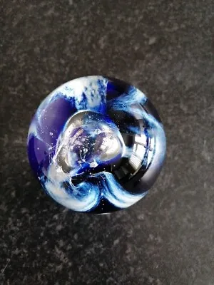 Buy Caithness Paperweight Whitehorses Blue White Clear Art Glass Collectable  • 5£