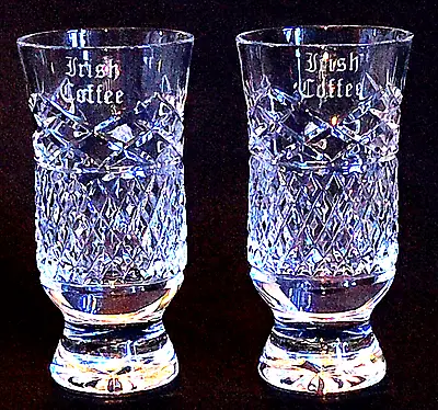 Buy GALWAY BLARNEY Etched And Cut Lead Crystal Irish Coffee Glasses • 117.89£