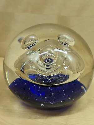 Buy Glass Paperweight Oval Round Controlled Bubbles • 8£