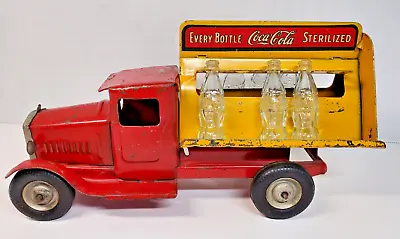 Buy 1930s Metalcraft Coca Cola Bottling Delivery Truck Pressed Steel 6 Glass Bottles • 188.07£