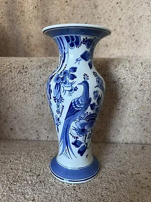 Buy Vintage Delft Holland Rare Hand Painted Vase Hand Signed • 68.50£