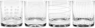 Buy Mikasa Cheers Tumblers, Crystal Water Or Whiskey Glasses, Silver  • 34.47£