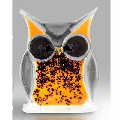 Buy Nobile Glassware Glass Owl Ornament - Brown 22cm Owl-b-l • 41.99£
