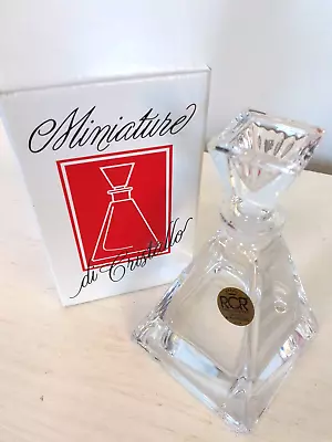 Buy Royal Crystal Rock Small Italian Glass Decanter Miniature Pyramid  12.5cm High • 15£