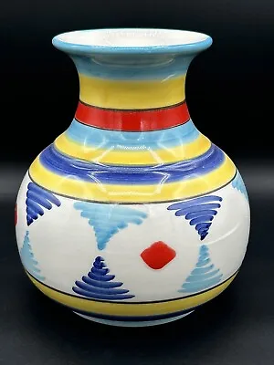 Buy Vintage 1980’s Limited Edition Geometric Italian Hand Crafted Art Pottery Vase • 17.29£