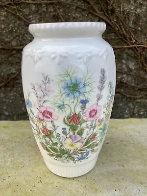 Buy Large Aynsley Fine Bone China Wild Tudor Vase - Made In England • 7.98£