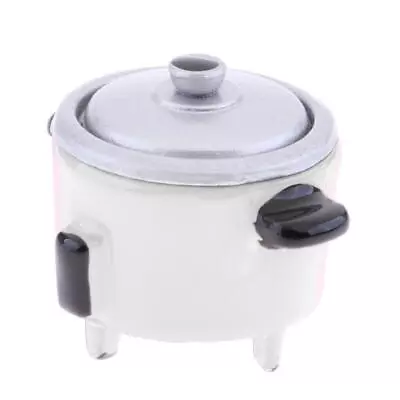 Buy MagiDeal White Metal Electric Rice Cooker For 1:12 Dollhouse Miniature Kit • 6.62£
