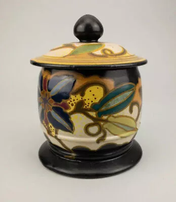 Buy 20th Century Dutch Gouda Antique Earthenware Jar Lidded Vase Urn • 62.59£