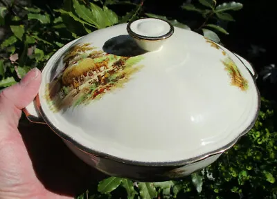 Buy Gorgeous Vintage Alfred Meakin  The Hayride   Pattern Lidded Tureen Serving Dish • 28£