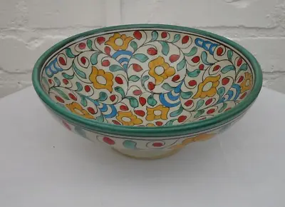 Buy Traditional Hand Painted Ceramic Fruit / Salad Bowl/ Pasta * Fes Pottery • 29.99£