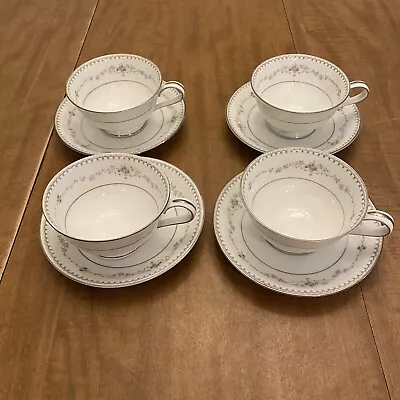 Buy Noritake Fairmont Teacups & Saucers (set Of 4) - Vintage Japanese China 6102 • 28.46£