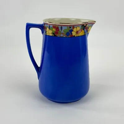 Buy Vintage BCM Lord Nelson Ware Pitcher Ceramic Blue Floral Trim 6  Made In England • 28.20£