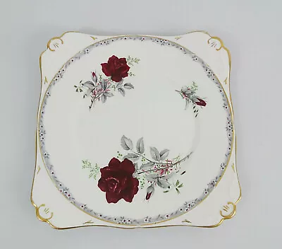 Buy Vintage Royal Stafford Bone China Roses To Remember Sandwich/Cake Plate  • 9.99£