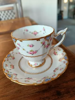 Buy Royal Crown Derby Cup & Saucer Small Size Vintage Footed China • 15£