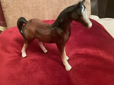 Buy HORSE BROWN GLOSS CHINA Lovely Condition • 2£