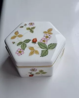 Buy Wedgwood Wild Strawberry Trinket Box, Bone China • 11£