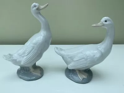 Buy Lladro Nao 2 X Duck Goose Figurines. Excellent Condition. • 25£