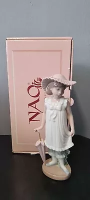 Buy Lladro NAO Figurine #1126 April Showers, Vintage Statue Excellent Condition Gift • 14.90£