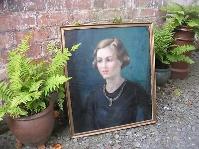 Buy 1920 Garnet Ruskin Wolseley Oil Painting- Portrait Girl Pearls • 280£