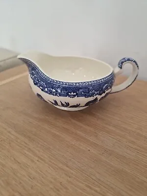 Buy Alfred Meakin Ironstone Jug Old Willow Blue And White 16.5cm X 7cm X 11.5 Cm • 10£