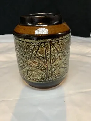 Buy Vintage Celtic Pottery Newlyn Cornwall Shaped Vase • 15£