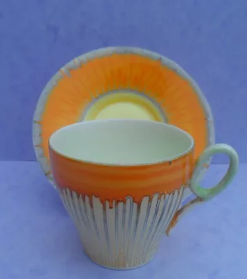 Buy A Shelley Art Deco  Harmony Drip Ware  Oxford Shape Demitasse Cup & Saucer C1935 • 85£
