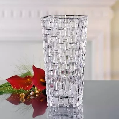 Buy Art Deco Glass Flower Vase, 8  Large Flower Vases For Centerpieces, Modern • 12.99£