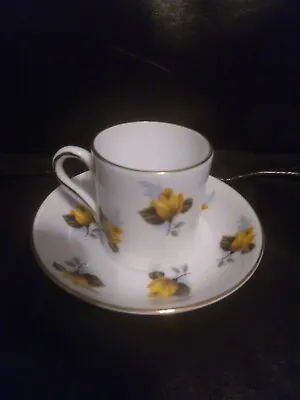 Buy Royal Grafton Tea Cup And Saucer - Fine Bone China - Made England Yellow Rose • 11.58£