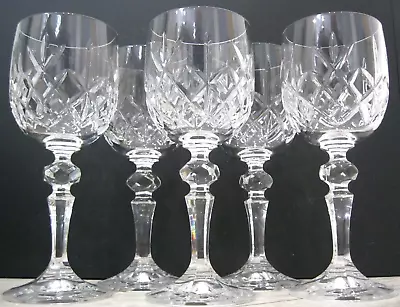 Buy Set Of 5x Bohemia Crystal Flamenco Wine Glasses 17cm/180ml- Unused • 40£