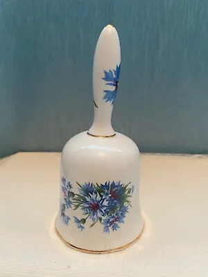 Buy Vintage Hand Bell Blue Spring Flowers Hammersley & Co Bone China Made In England • 21.76£