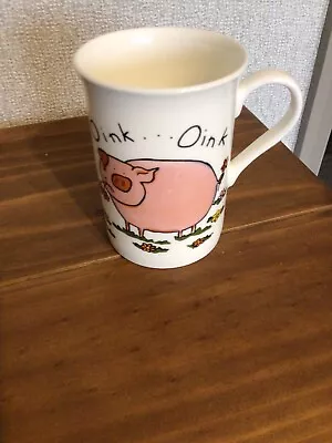 Buy Pig Mug Piglet Oink Oink Fine Bone China Staffordshire England Used • 9.99£