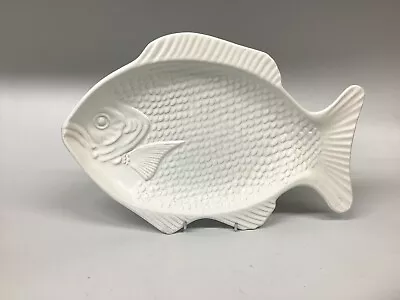 Buy Vintage Honiton Pottery Fish Serving Plate White  • 12£
