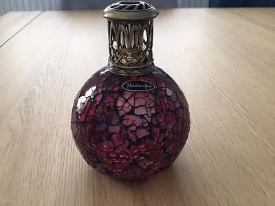 Buy Nwob Ashleigh & Burwood Red Crackle Glazed Fragrance Lamp • 4.99£