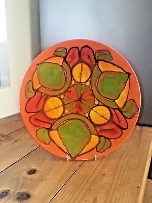 Buy Large Mid Century Poole Pottery Delphis Shallow Fruit Bowl Charger Plate Shape 5 • 135£