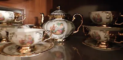 Buy Gold Bavaria 24k Tea Set Of 6 With Teapot • 259.38£