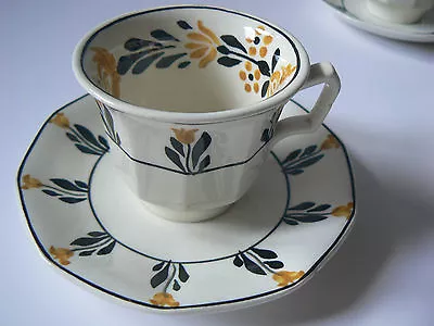 Buy George Jones Sons Pair Heals Arts Crafts Charles Voysey X 2 Coffee Cup & Saucer • 74£