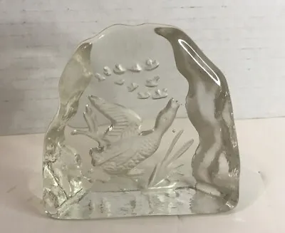 Buy Vintage WEDGWOOD CRYSTAL DANBURY MINT Carved Lead Crystal Glass DUCK  Unmarked • 14.23£