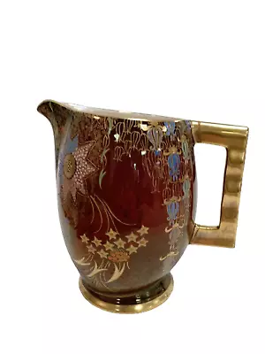 Buy Vintage Carlton Ware England Rouge Royale Jug Red And Gold Tone  • 9.99£