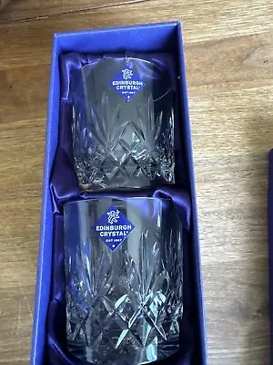 Buy 2 X Edinburgh Crystal  Whisky Tumbler Glasses • 10£