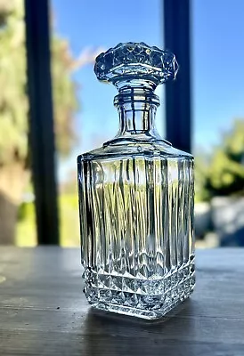 Buy Elegant Vintage Glass Spirit Decanter + Stopper. Whisky / Brandy / Rum • 21.99£