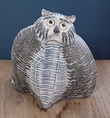 Buy Studio Pottery Owl Figurine • Contemporary Design • Signed • VGC 🦉🦉 • 7.95£