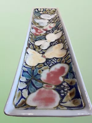 Buy Highland Stoneware Handpainted Floral Design Rectangle Platter/plate/wall Decor • 68.50£