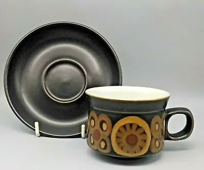 Buy Vintage Mid Century Modern Denby Stoneware Pottery - Arabesque -Tea Cup & Saucer • 4.99£
