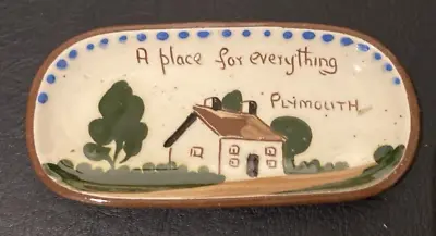 Buy Vintage Torquay Devon Motto Ware Small Pin Tray A Place For Everything Plymouth • 9.99£