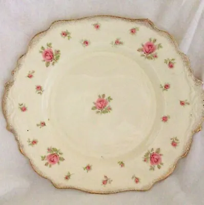 Buy Crown Ducal “Pink Roses” Cake Plate. Beautiful Rare • 12£