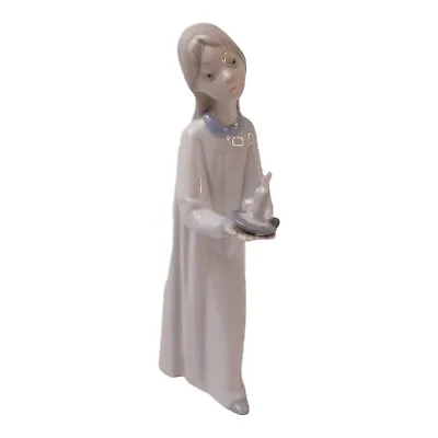 Buy Lladro Figurine  Girl With Candle Retired Ornament Hand Made In Spain 4868 1970s • 19.95£