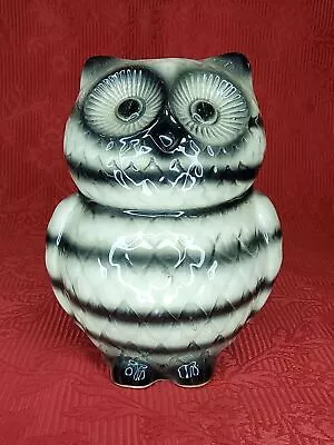 Buy Vintage Trentham Art Ware Black/White Pottery Owl Money Pot. SW235 • 31.99£