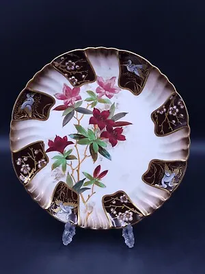 Buy Antique Doulton Burslem Scalloped Edge Hand Painted Harry Barnard Cabinet Plate • 39.90£