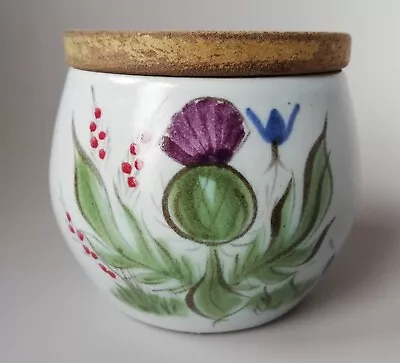 Buy BUCHAN Stoneware Lidded Pot/Sugar Bowl: Thistle: Portobello Scotland  • 10£